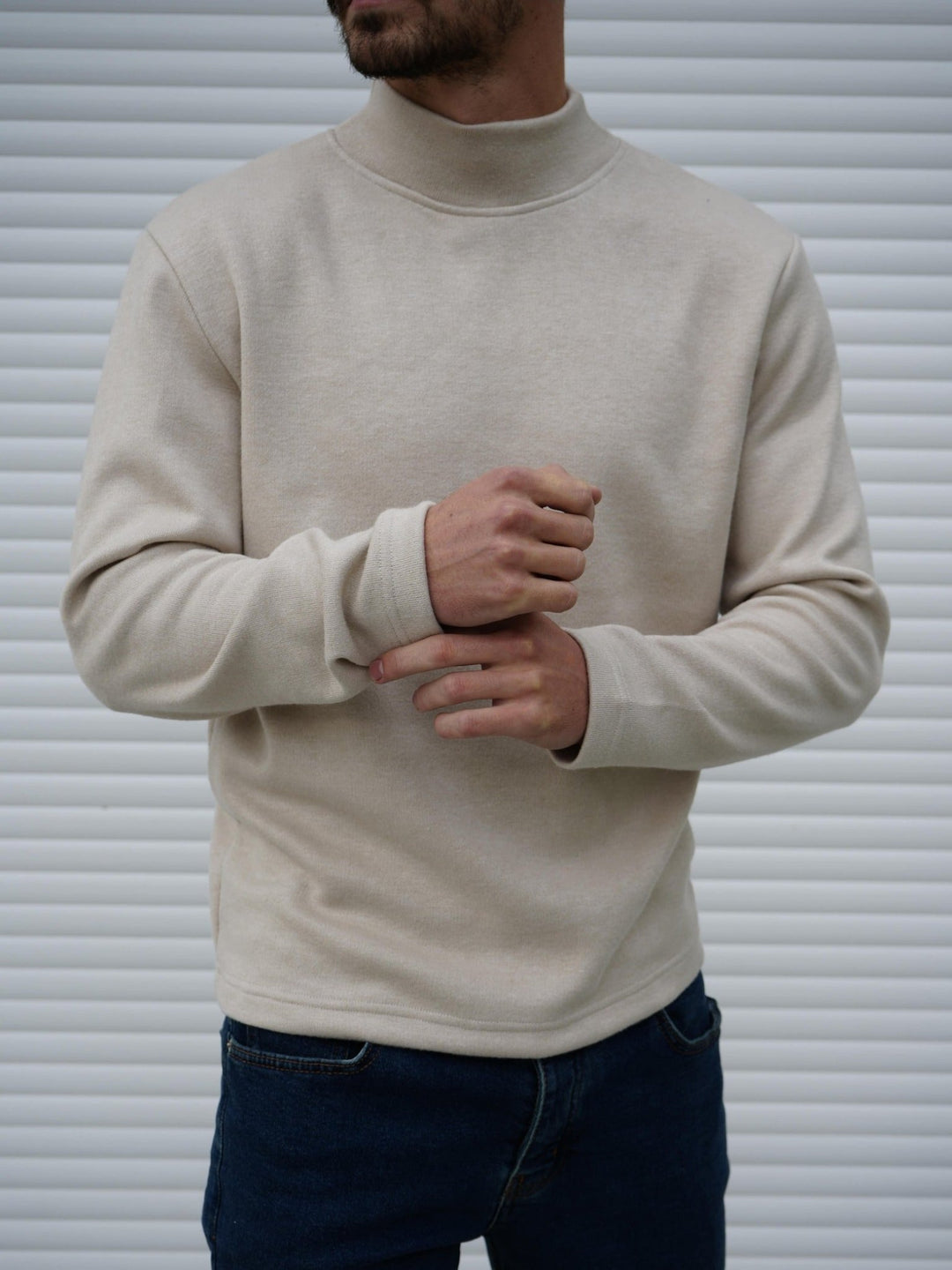 Muški džemper sa polurol - kragnom - Fortis