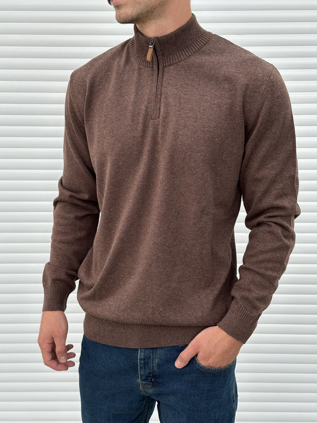 Muški džemper sa zip kragnom - Fortis