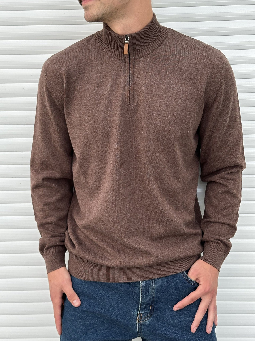 Muški džemper sa zip kragnom - Fortis