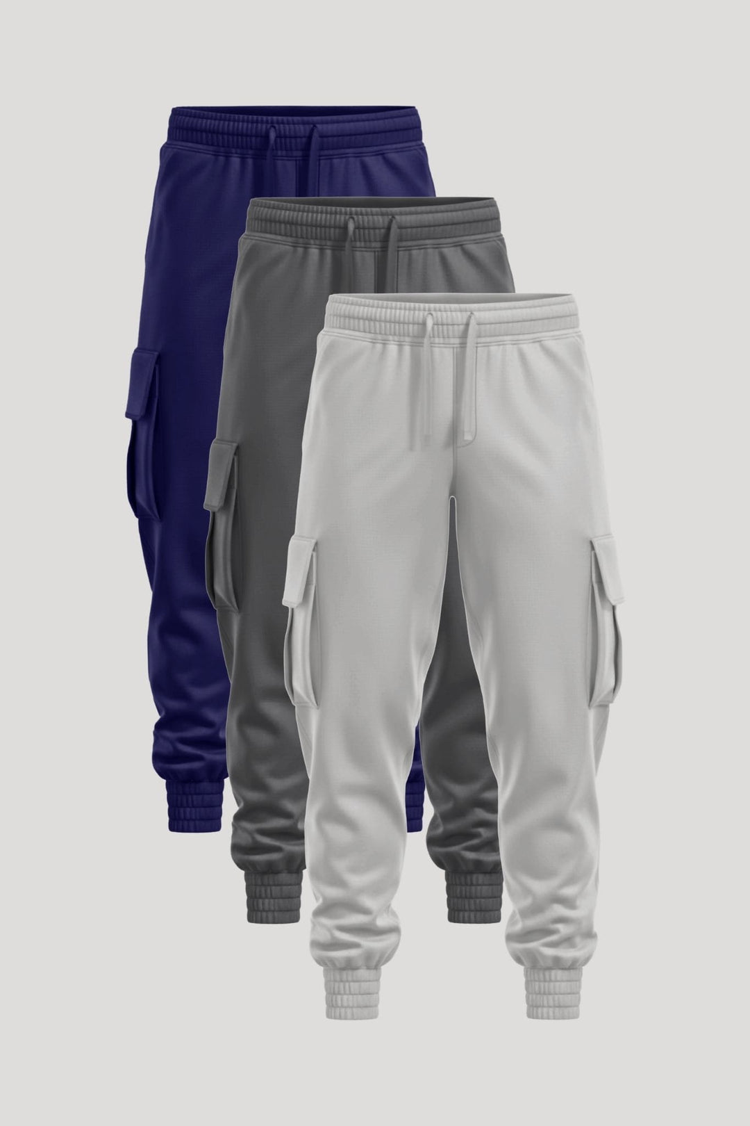 Paket od 3 Smart Cargo džeparice (Teget • Svetlo siva • Tamno siva) - Fortis