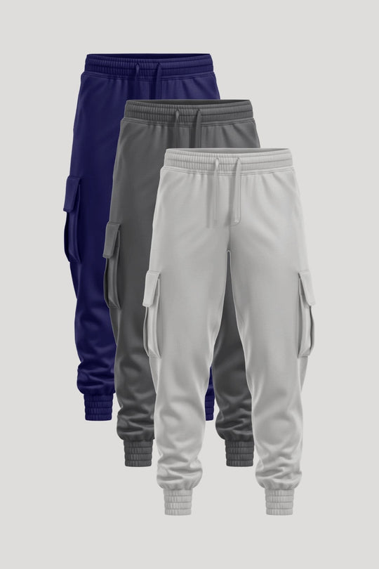 Paket od 3 Smart Cargo džeparice (Teget • Svetlo siva • Tamno siva) - Fortis