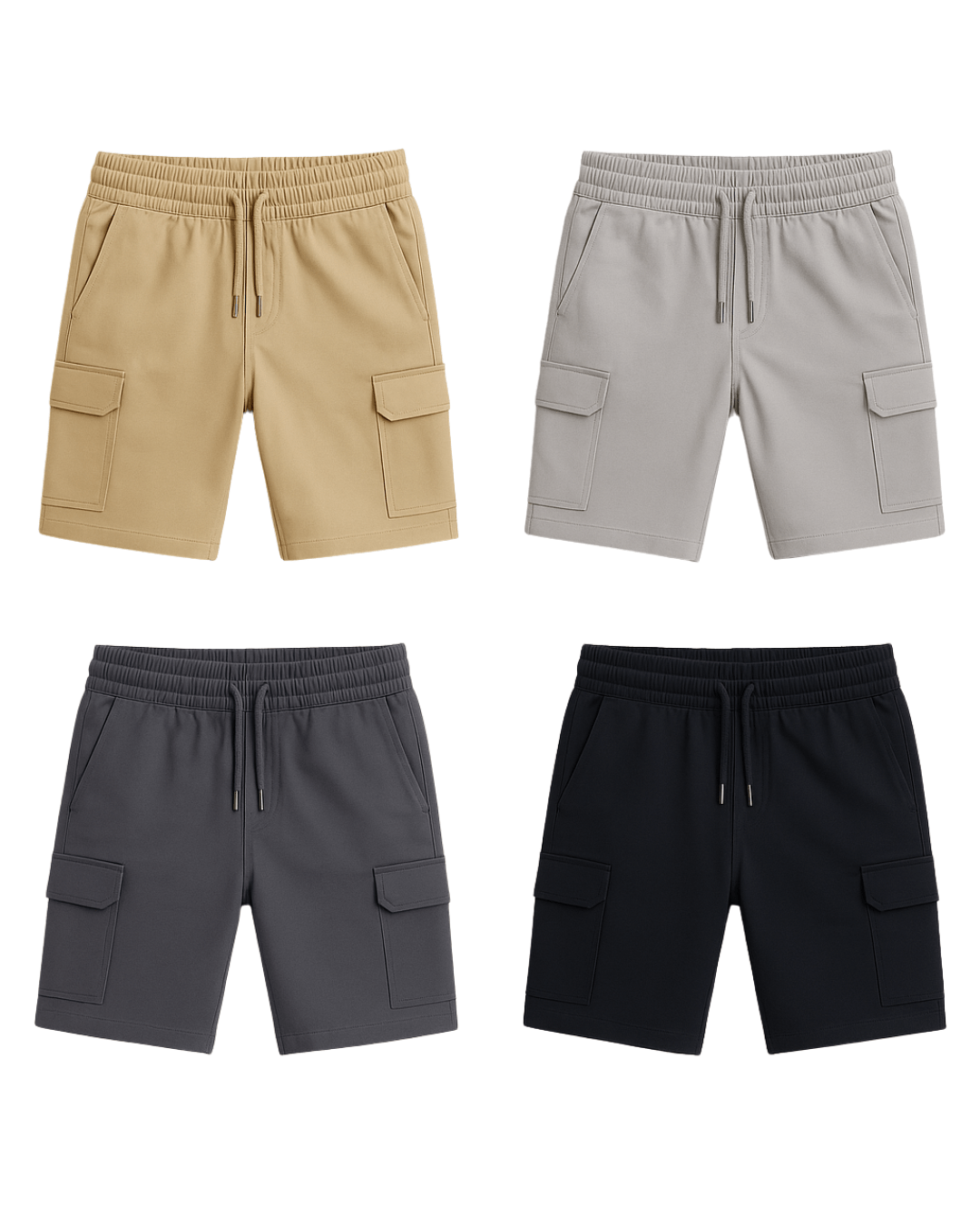 Paket od 4 Urban Fit Muška Cargo Šortsa - Fortis