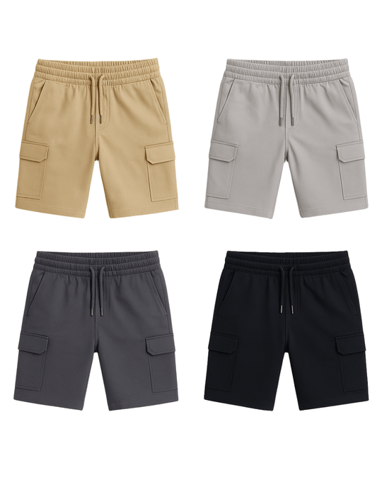 Paket od 4 Urban Fit Muška Cargo Šortsa - Fortis